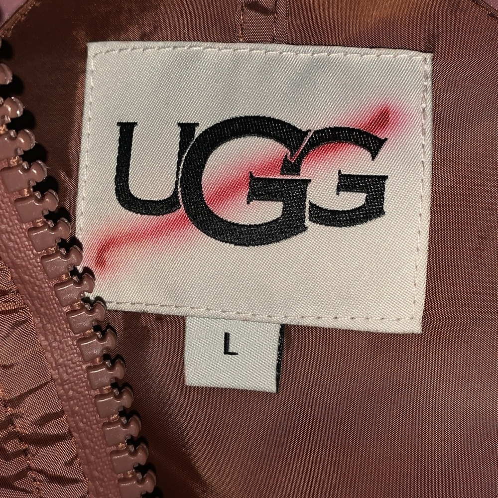 UGG Brown Long Puffer Coat - Picture 3 of 5